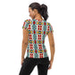 DMV 0230 Vintage Artsy All-Over Print Women's Athletic T-shirt