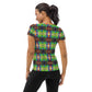 DMV 0077 Avant Garde Artsy All-Over Print Women's Athletic T-shirt