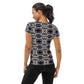 DMV 0058 Conceptual Artsy All-Over Print Women's Athletic T-shirt