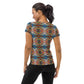 DMV 0159 Avant Garde Artsy All-Over Print Women's Athletic T-shirt