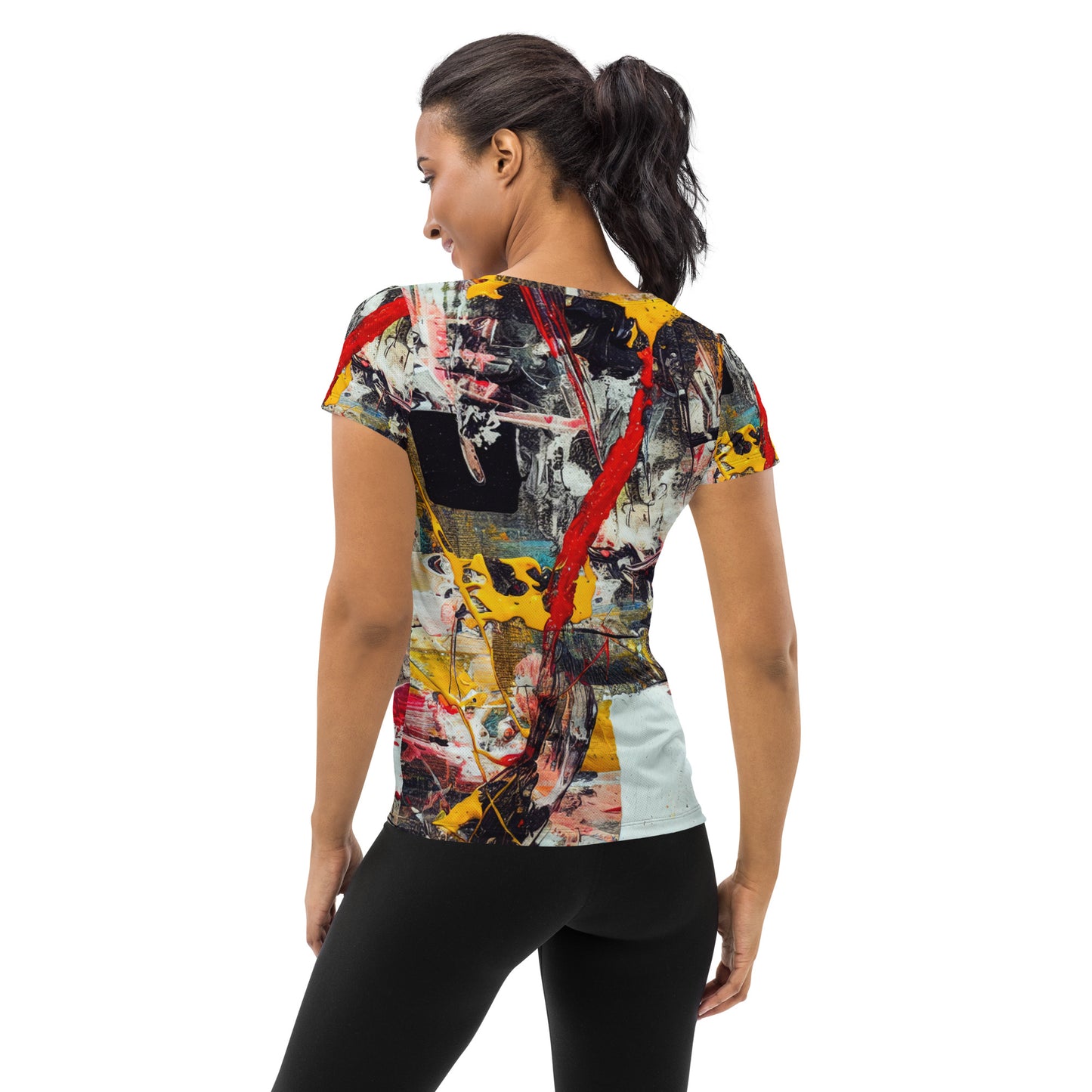 DMV 0272 Avant Garde All-Over Print Women's Athletic T-shirt