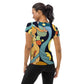 DMV 0242 Retro Art All-Over Print Women's Athletic T-shirt