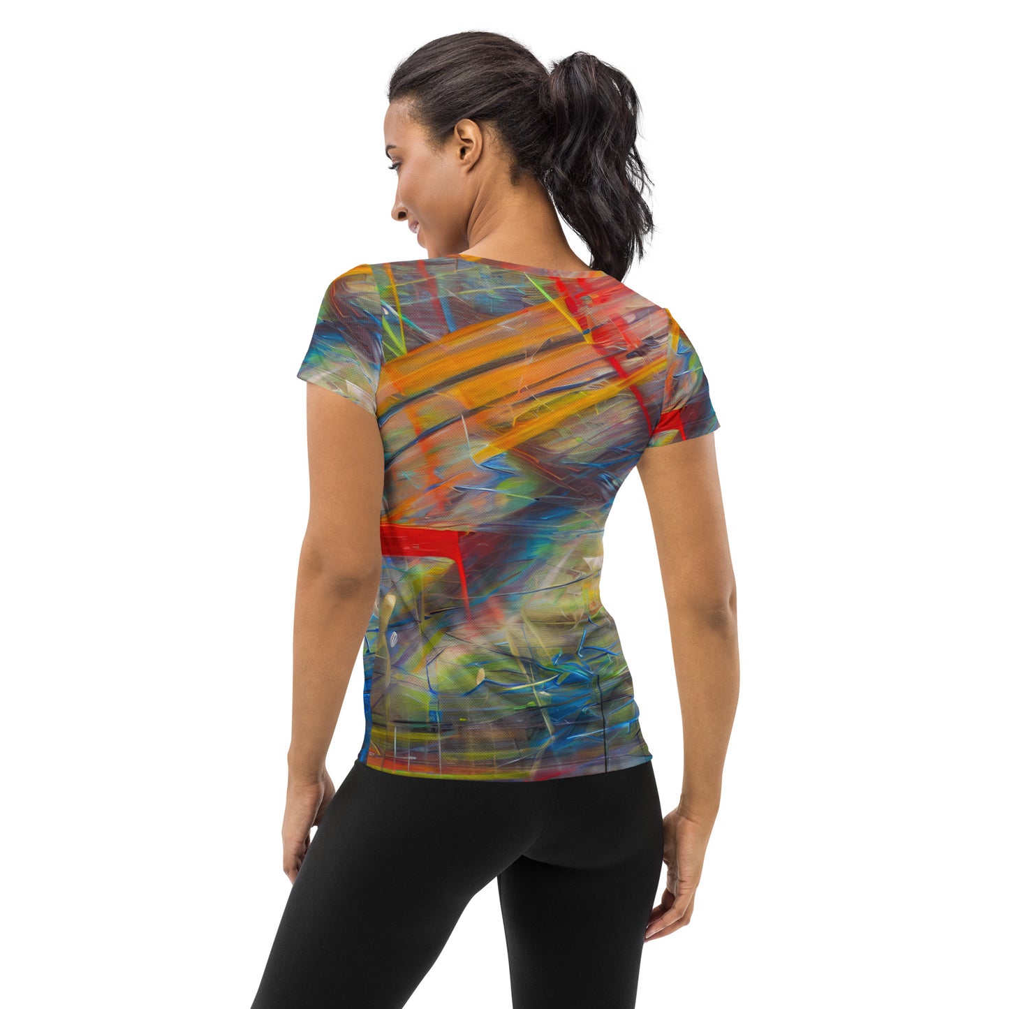 DMV 0248 Avant Garde All-Over Print Women's Athletic T-shirt