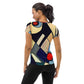 DMV 0234 Abstract Art All-Over Print Women's Athletic T-shirt