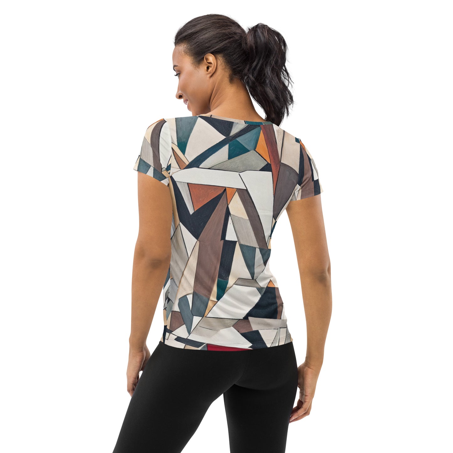 DMV 0264 Abstract Art All-Over Print Women's Athletic T-shirt