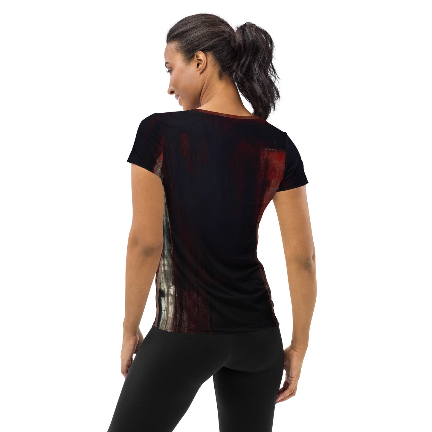 DMV 0092 Avant Garde All-Over Print Women's Athletic T-shirt