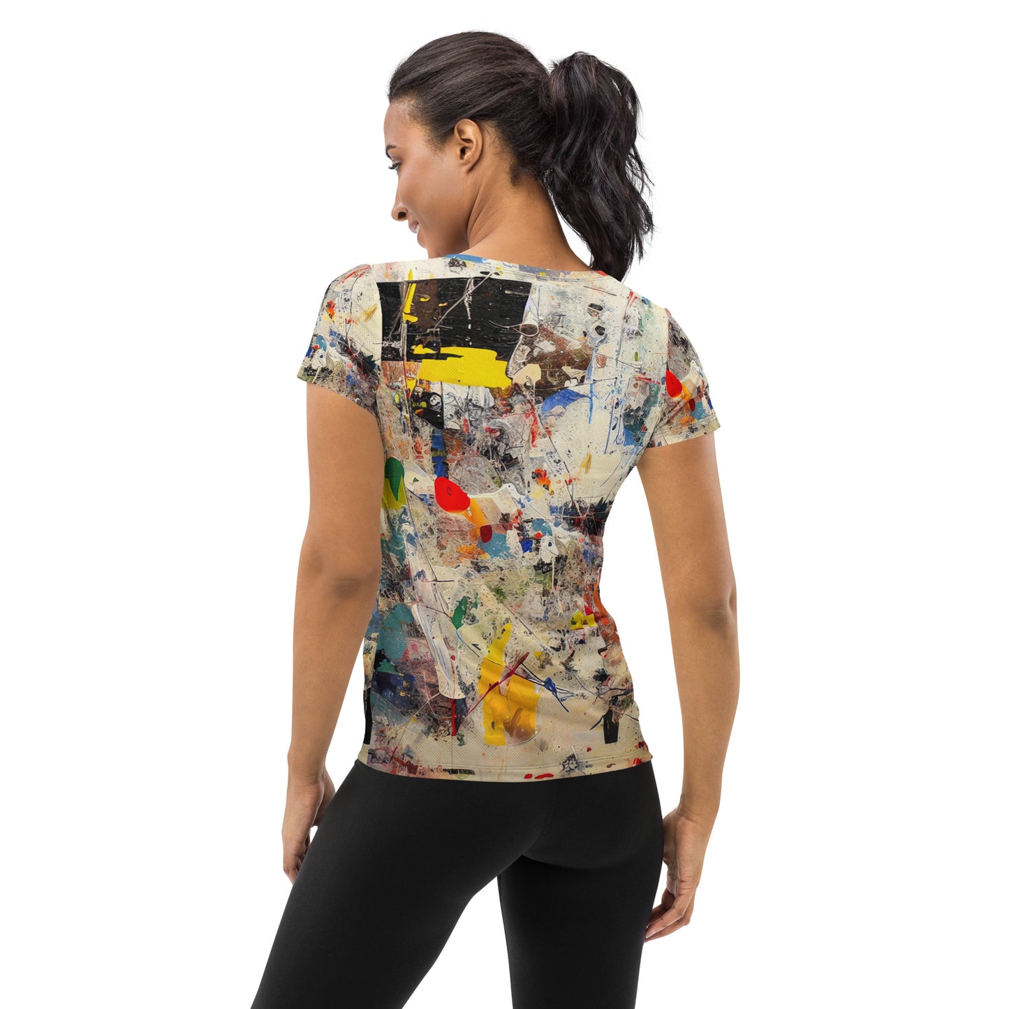 DMV 0100 Avant Garde All-Over Print Women's Athletic T-shirt