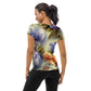 DMV 0109 Floral All-Over Print Women's Athletic T-shirt