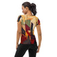 DMV 0251 Abstract Art All-Over Print Women's Athletic T-shirt