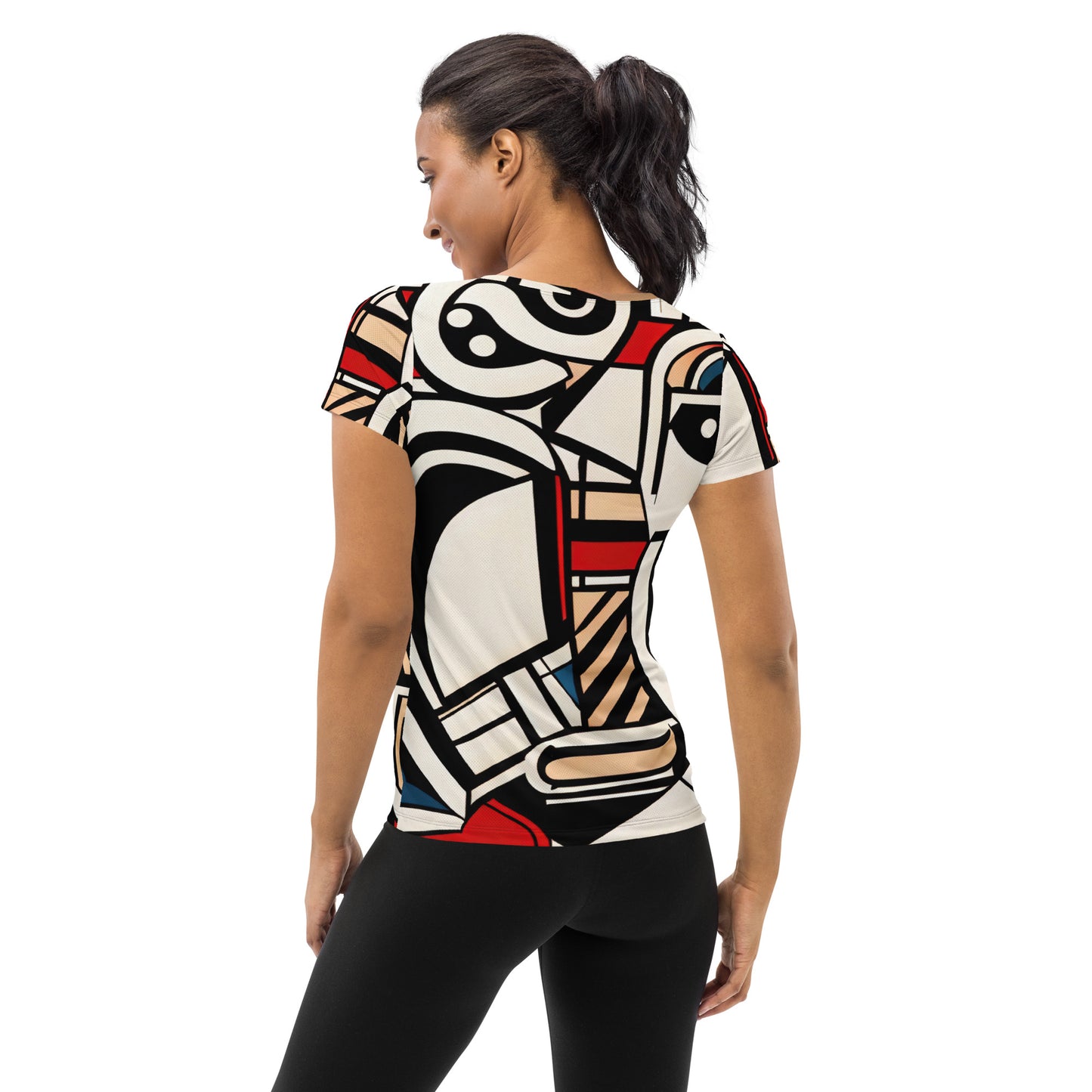 DMV 0226 Boho All-Over Print Women's Athletic T-shirt