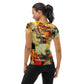 DMV 0132 Avant Garde All-Over Print Women's Athletic T-shirt