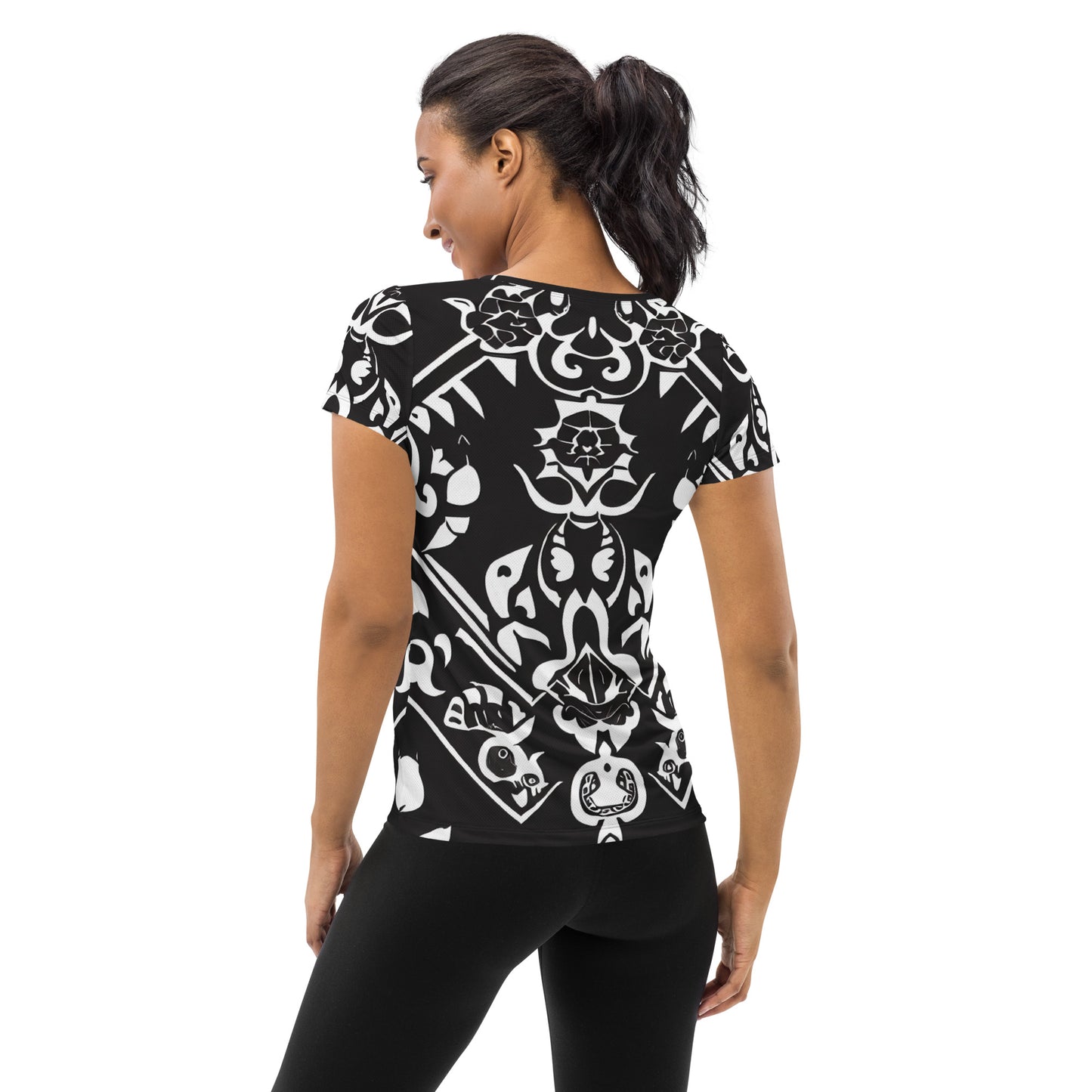 DMV 0140 Boho All-Over Print Women's Athletic T-shirt