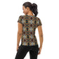 DMV 0135 Conceptual Artsy All-Over Print Women's Athletic T-shirt