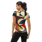 DMV 0296 Abstract Art All-Over Print Women's Athletic T-shirt