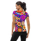 DMV 0309 Floral All-Over Print Women's Athletic T-shirt