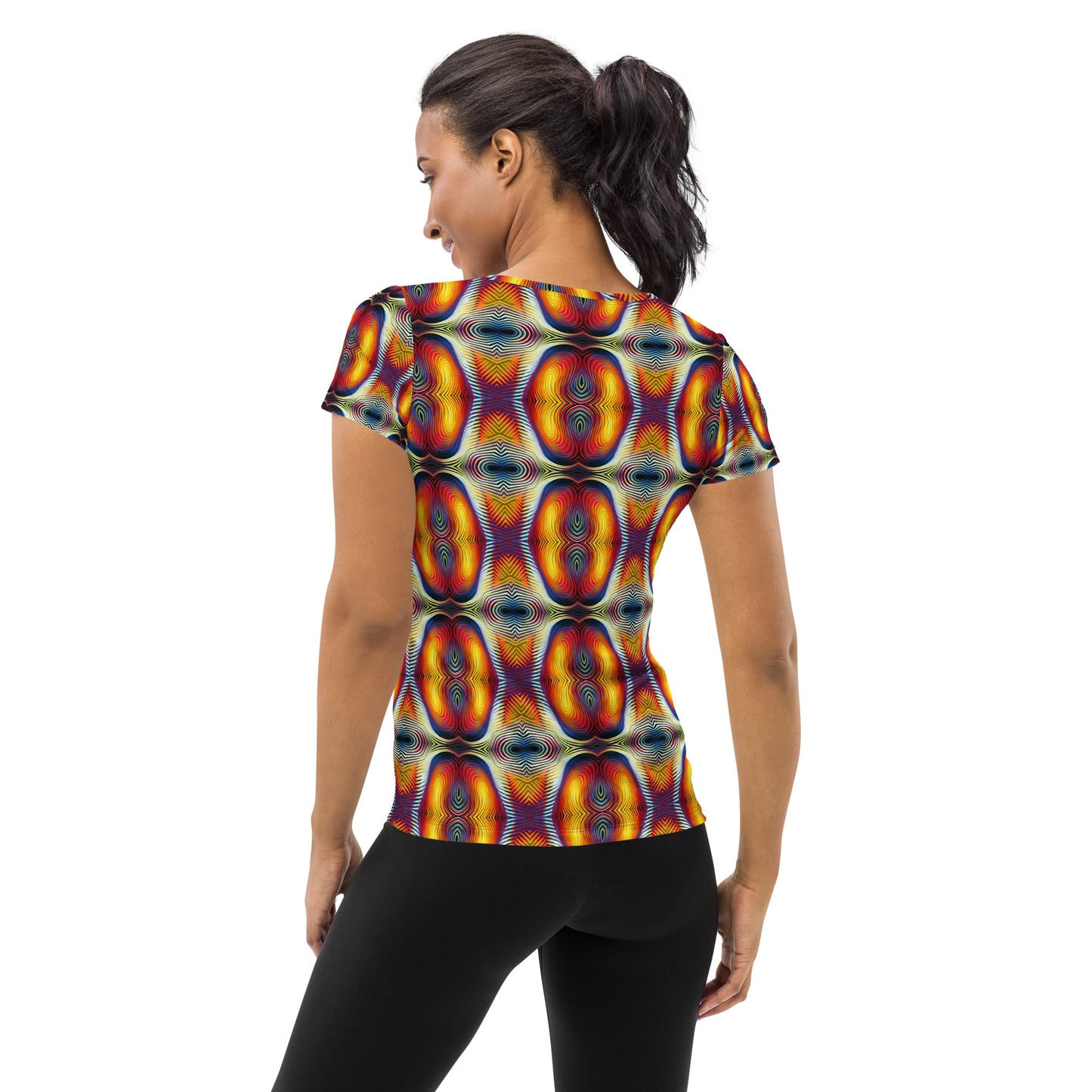 DMV 0507 Psy Artsy All-Over Print Women's Athletic T-shirt