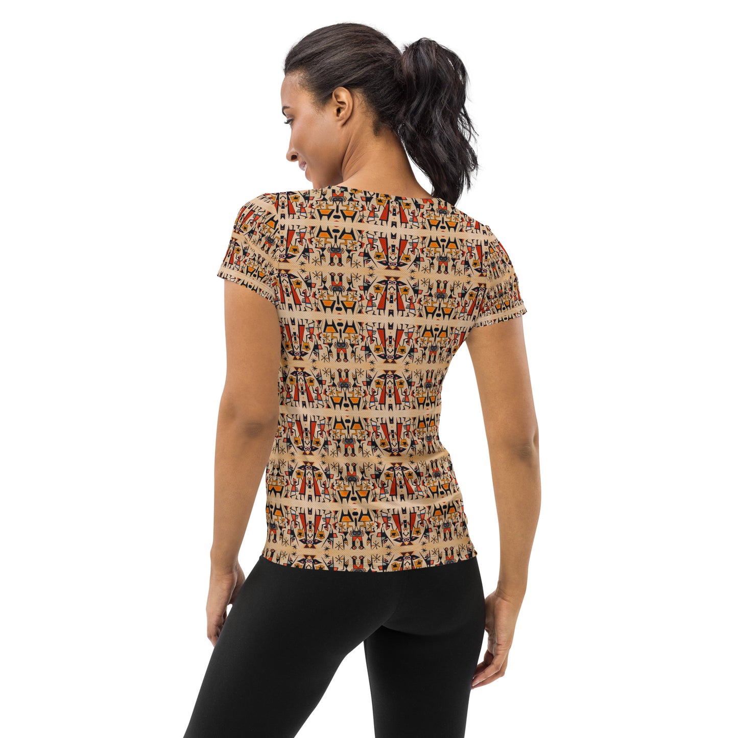 DMV 0509 Classic Boho All-Over Print Women's Athletic T-shirt