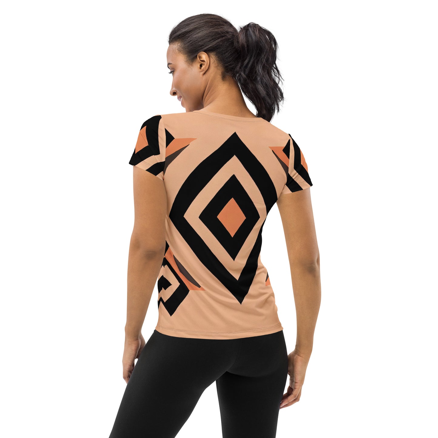 DMV 0518 Boho All-Over Print Women's Athletic T-shirt