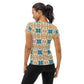 DMV 0494 Vintage Artsy All-Over Print Women's Athletic T-shirt