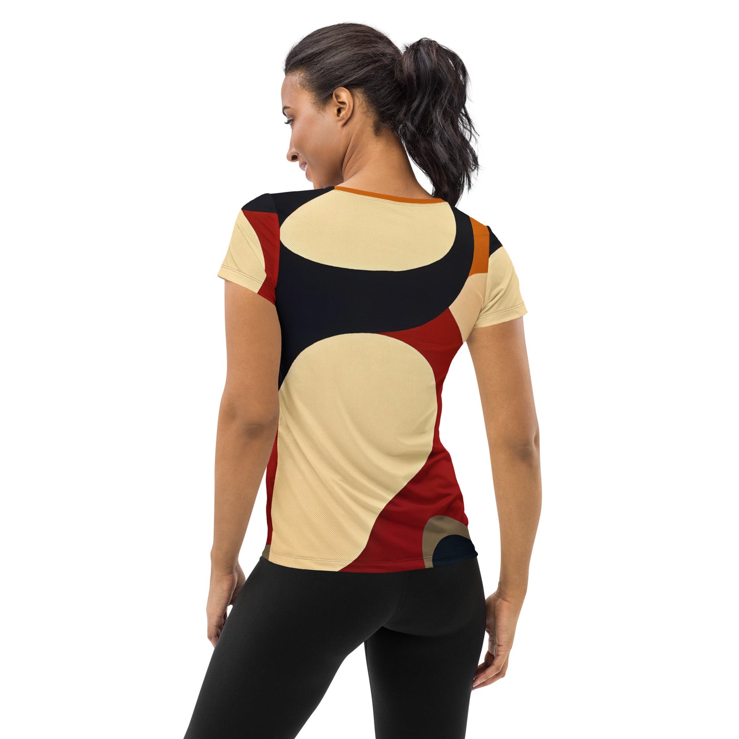 DMV 0747 Retro Art All-Over Print Women's Athletic T-shirt