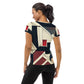 DMV 0886 Abstract Art All-Over Print Women's Athletic T-shirt