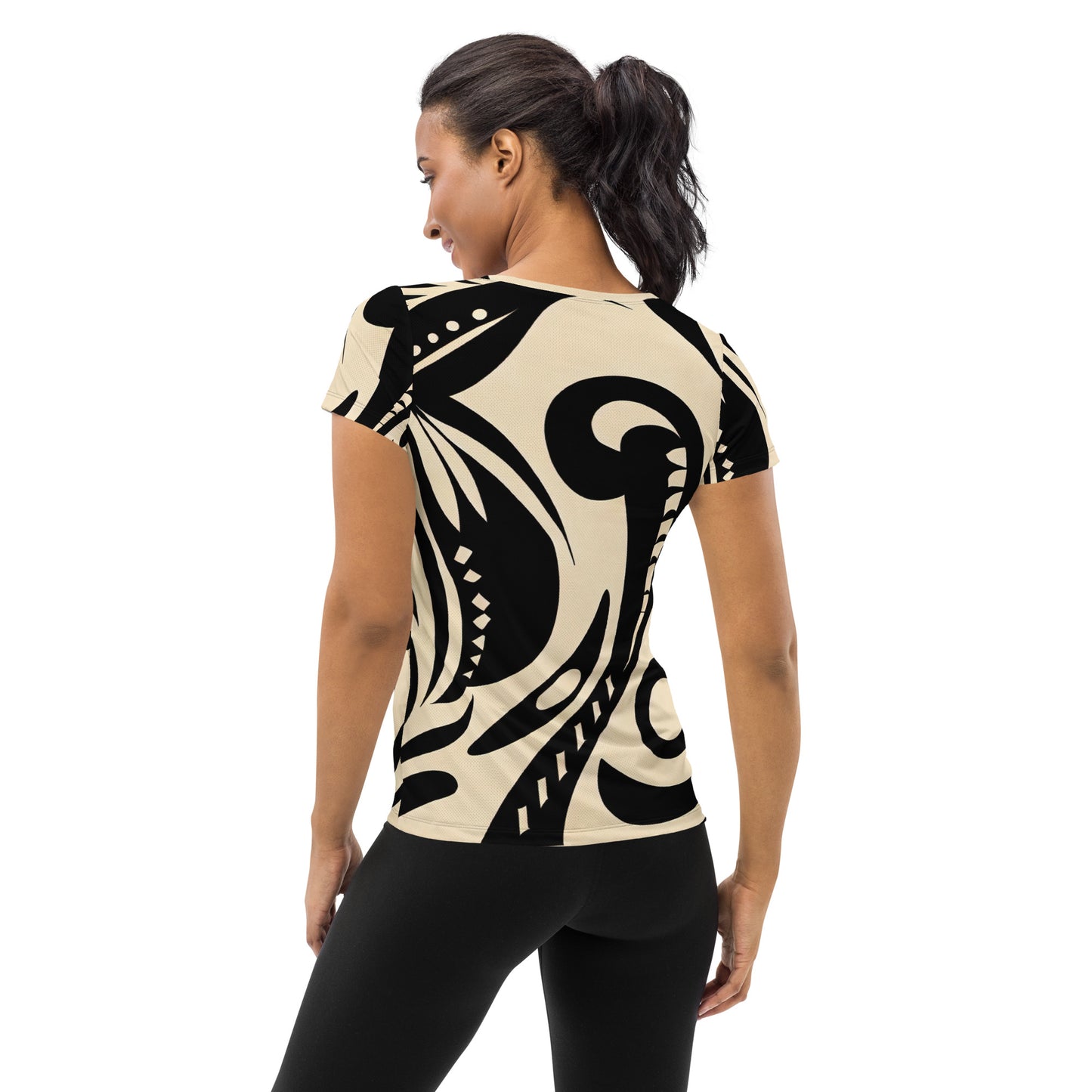 DMV 1194 Boho All-Over Print Women's Athletic T-shirt