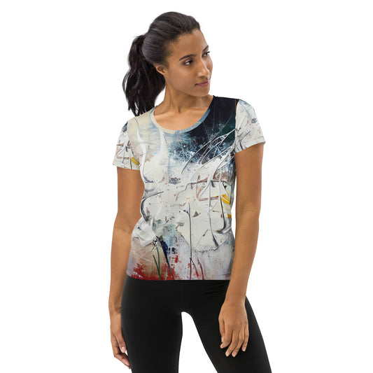 DMV 0240 Avant Garde All-Over Print Women's Athletic T-shirt