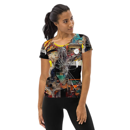 DMV 0271 Avant Garde All-Over Print Women's Athletic T-shirt