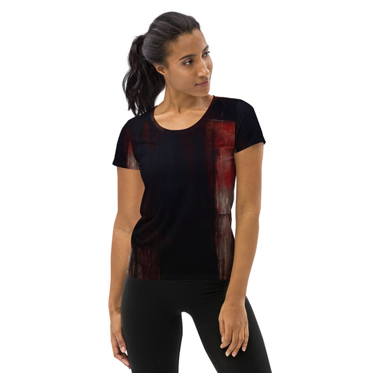 DMV 0092 Avant Garde All-Over Print Women's Athletic T-shirt