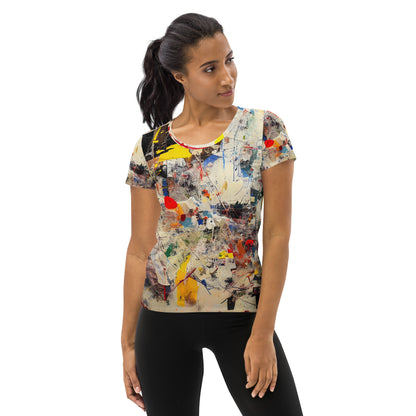 DMV 0100 Avant Garde All-Over Print Women's Athletic T-shirt