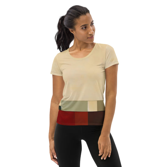 DMV 0267 Avant Garde All-Over Print Women's Athletic T-shirt