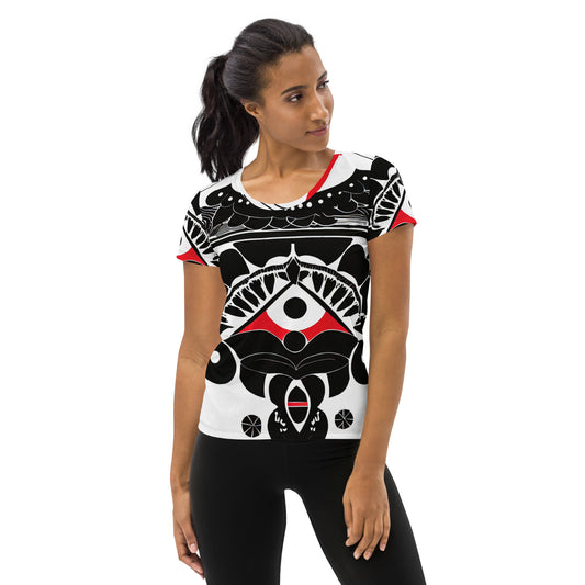 DMV 0294 Boho All-Over Print Women's Athletic T-shirt