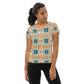 DMV 0494 Vintage Artsy All-Over Print Women's Athletic T-shirt