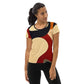 DMV 0747 Retro Art All-Over Print Women's Athletic T-shirt