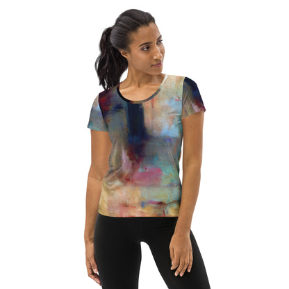 DMV 1718 Avant Garde All-Over Print Women's Athletic T-shirt