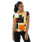 DMV 1883 Abstract Art All-Over Print Women's Athletic T-shirt