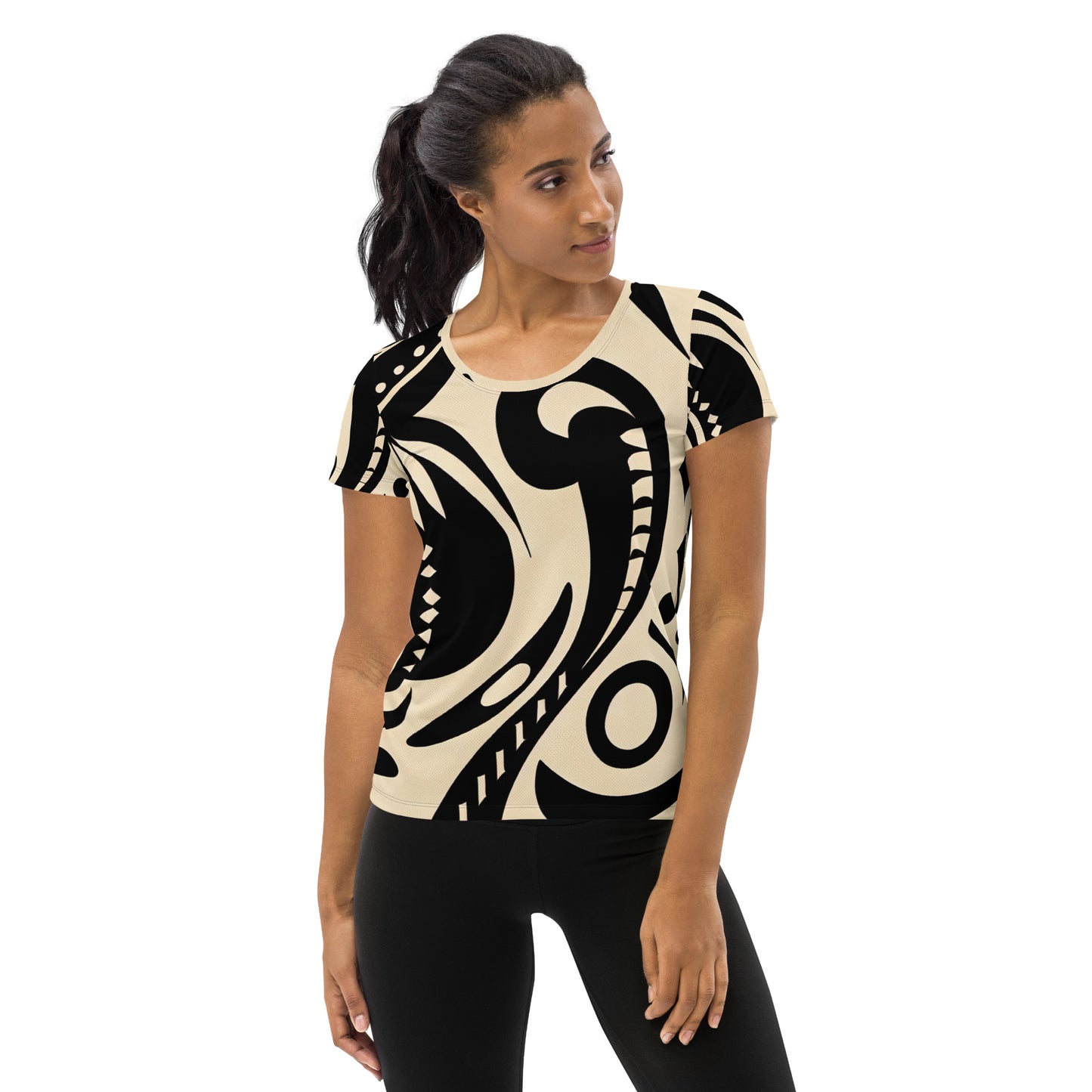 DMV 1194 Boho All-Over Print Women's Athletic T-shirt