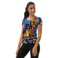 DMV 0235 Psy Art All-Over Print Women's Athletic T-shirt