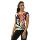 DMV 0277 Abstract Art All-Over Print Women's Athletic T-shirt