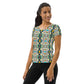 DMV 0076 Vintage Artsy All-Over Print Women's Athletic T-shirt