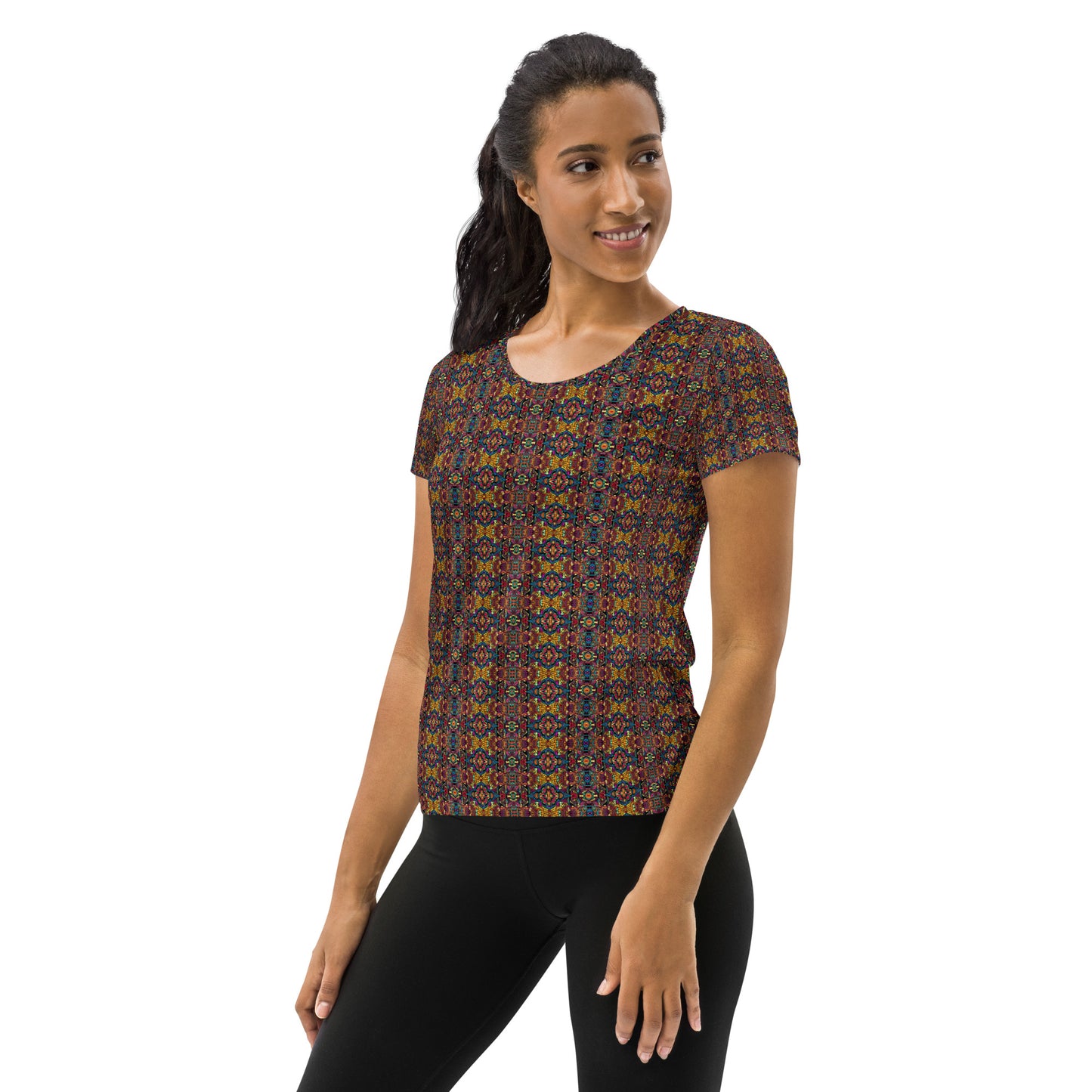 DMV 0087 Psy Artsy All-Over Print Women's Athletic T-shirt