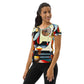 DMV 0022 Retro Art All-Over Print Women's Athletic T-shirt