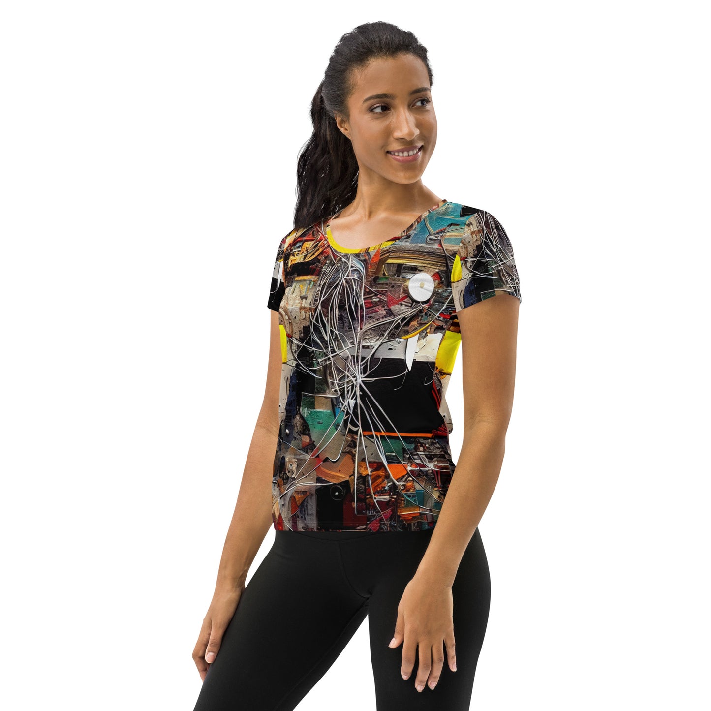 DMV 0271 Avant Garde All-Over Print Women's Athletic T-shirt