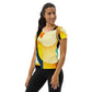 DMV 0222 Retro Art All-Over Print Women's Athletic T-shirt