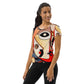 DMV 0214 Retro Art All-Over Print Women's Athletic T-shirt