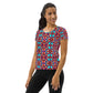 DMV 0094 Vintage Artsy All-Over Print Women's Athletic T-shirt