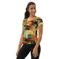 DMV 0132 Avant Garde All-Over Print Women's Athletic T-shirt