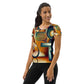 DMV 0143 Retro Art All-Over Print Women's Athletic T-shirt