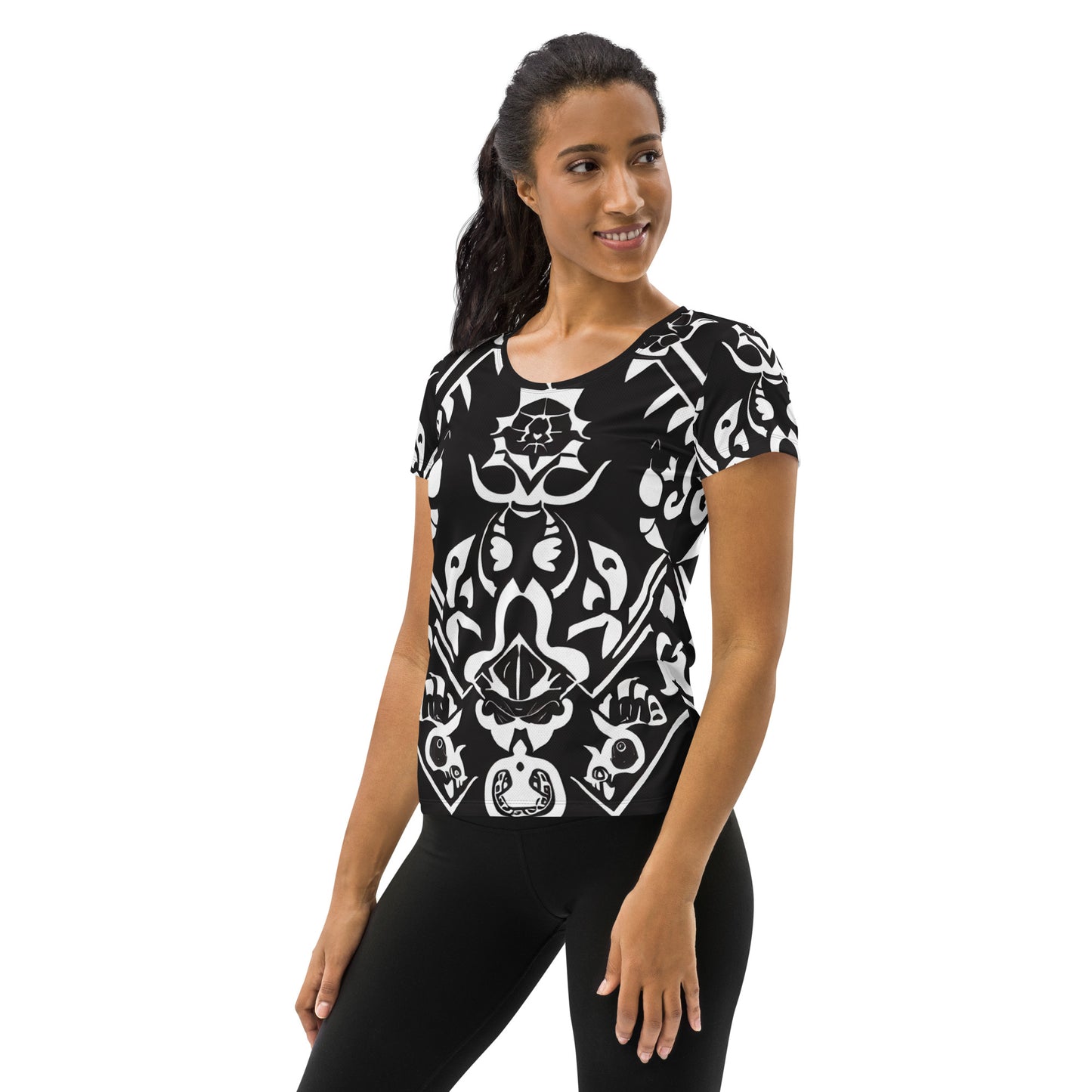 DMV 0140 Boho All-Over Print Women's Athletic T-shirt