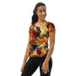 DMV 0416 Abstract Art All-Over Print Women's Athletic T-shirt